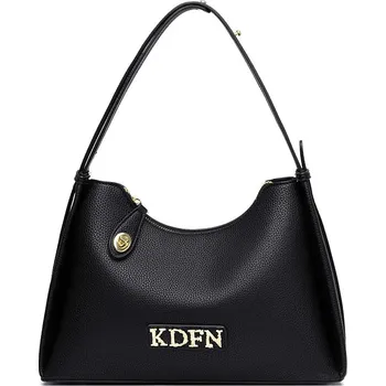 Kabelka Luxusní kožená kabelka KDFN Barva (Varianta): Černá