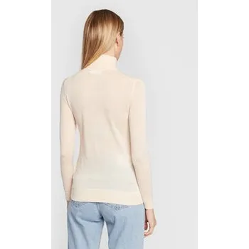 Dámský svetr Calvin Klein Rolák Extra Fine K20K204770 Béžová Slim Fit XS