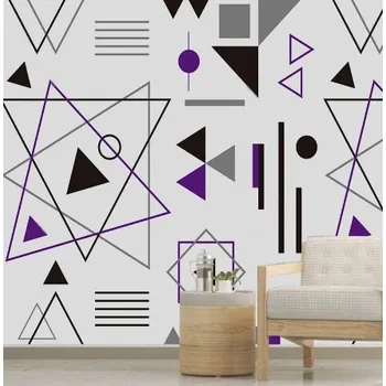 Fototapeta Solution Media 3D tapeta - Geometrické tvary MU3859 2 - Voděodolná hedvábná tkanina - Textilní tapeta lesklá - 200g/m2