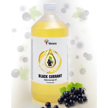 Masážní přípravek VERANA Masážní olej Černý rybíz 1000 ml