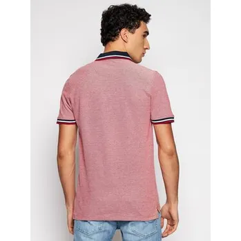 Pánská košile Jack & Jones Polokošile Paulos 12136668 Červená Slim Fit S