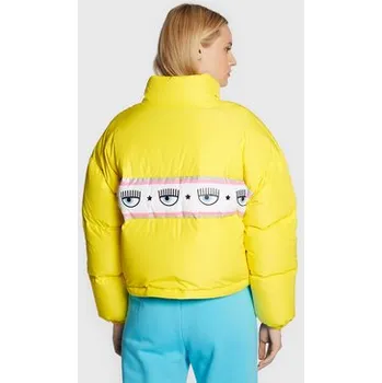 Dámská větrovka Chiara Ferragni Vatovaná bunda 73CBUD03 Žlutá Relaxed Fit 46