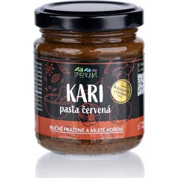 Rostlinný olej Červená kari pasta - The Pelikans 100g