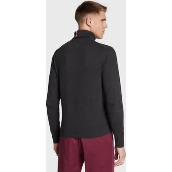 Pánské oblečení Tommy Hilfiger Rolák Pima MW0MW28048 Šedá Regular Fit XL