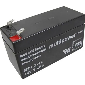 Záložní baterie Akumulátor 12V / 1,2Ah olověný - MP1.2-12 Multipower