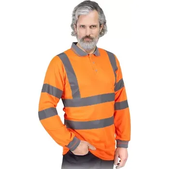 pracovní tričko Reis POLO FLUO P výstražné tričko oranžové