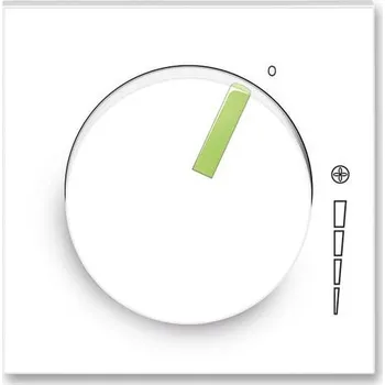 vypínač 3294M-A00130 42 ABB Neo kryt regulátoru otáček s upevňovací maticí bílá ledová zelená