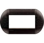 BTicino LivingLight rámeček oválný 4 modulový LNB4804LRW barva Dub