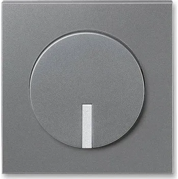 Stavebniny 3299M-A00100 73 ABB Neo Tech kryt pro otočný stmívač s krátkocestným ovladačem ocelová titanová