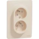 UNICA NU206544 Dvojzásuvka béžová Schneider