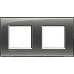 BTicino LivingLight rámeček hranatý 2+2-modulový LNA4802M2KF barva Kouřová