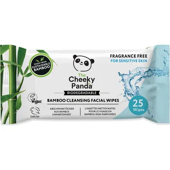 Odličovací ubrousek Cheeky Panda Bambusové odličovací ubrousky neparfemované 25 ks