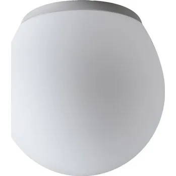 Přisazené svítidlo se skleněným stínidlem 45662 Osmont Orcus pro žárovky do 100W barva límce nerez leštěná