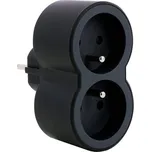 Legrand 049432 Rozdvojka 2x2P+T černá/šedá