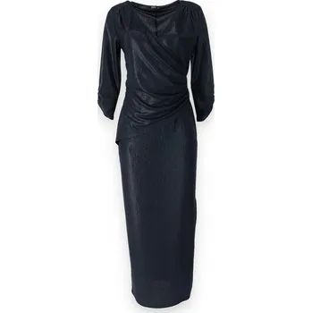 Dámské šaty Šaty elegantní 3/4 ruk. Trynite K-1262 DLOUHÉ barva: černá, velikost: 48