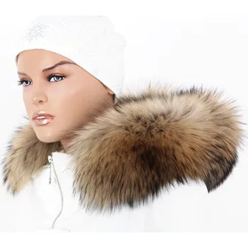 Exkluzivní kožešinový lem na kapuci - límec mývalovec MX-02 (70 cm)