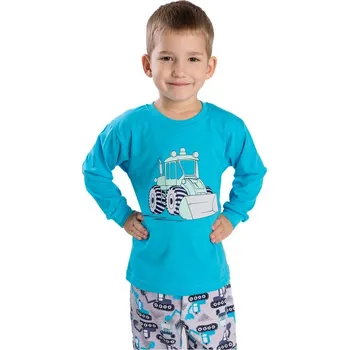Chlapecké pyžamo Bettymode Dětské pyžamo TRAKTOR NA TYRKYSOVÉ, 86