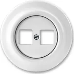 ABB 5014K-C01018 Zásuvka komunikační dvojnásobná bílá-porcelán