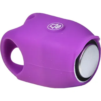 Zvonek na kolo Zvonek elektronický silikonový, fialový