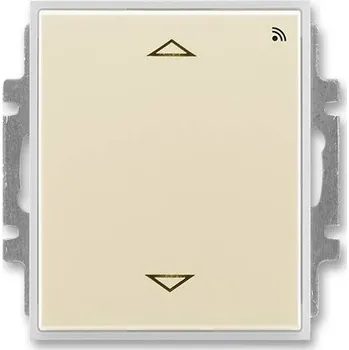 vypínač a zásuvka ABB 3299E-A33108 21 spínač žaluziový s krátkocestným ovladačem RF přijímač 868 MHz slonová kost-ledová bílá