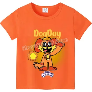 Dívčí tričko Dětské tričko s motivem Smiling Critters Varianta: Oranžové, DogDay, Velikosti: 150