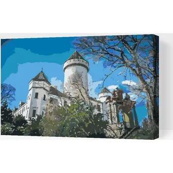 Malování podle čísel Painting Queens, Malování podle čísel, Konopiště 2, 60 × 80 cm, vypnuté plátno na rám