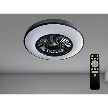 Nástěnné svítidlo LED svítidlo + stropní ventilátor + dálkový ovladač 72W - LCL6351