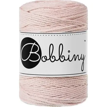 Příze Bobbiny 3PLY Macramé Rope 1,5 mm 100 m Pastel Pink Šňůra