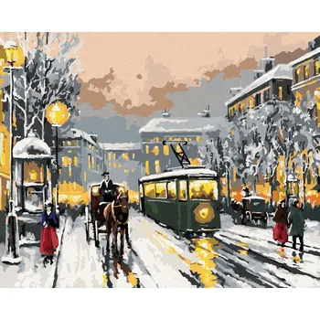 zuty Zuty - Malování Podle Čísel - Staré Město, 80X100 Cm, Plátno