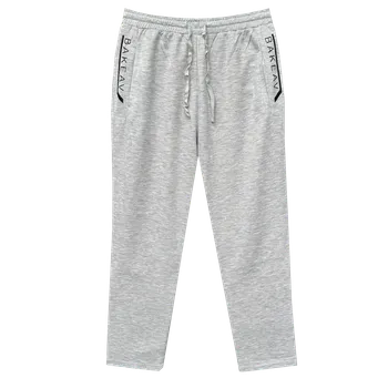 n-feel Pánské bavlněné tepláky QNA - H049 Barva: Šedá, Velikost: 3XL