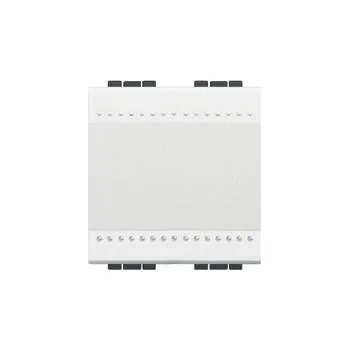 vypínač BTicino LivingLight přepínač číslo 7 2-modulový N4004M2N barva Bílá