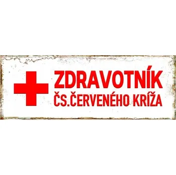 Obraz Cedule Zdravotník - ČS. Červeného Kříže