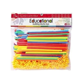 Klocki konstrukcyjne rurki 200el