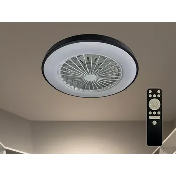 Nástěnné svítidlo LED svítidlo OPAL + stropní ventilátor + dálkový ovladač 48W - LCL6345