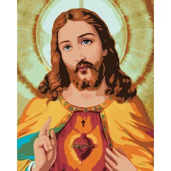 Hračka zuty Zuty - Malování Podle Čísel - Ježíš Kristus Ii, 40X50 Cm, Plátno