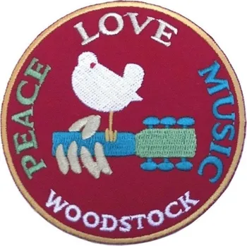 Woodstock Peace Love Music Nášivka