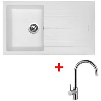 Granitový dřez Sinks PERFECTO 860 Milk + Vitalia