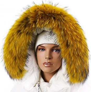 Kožešinový lem na kapuci - límec mývalovec M 119/6 (60 cm)