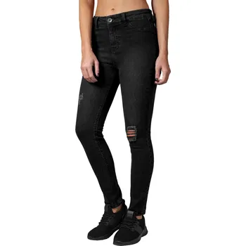 Dámské džíny kalhoty dámské URBAN CLASSICS - High Waist - black washed - 28