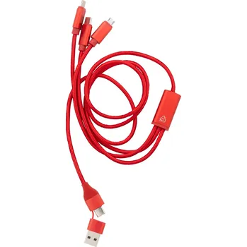 Datový kabel Ralong USB nabíjecí kabel červená