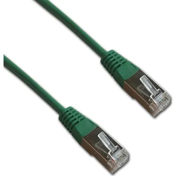 Síťový kabel FTP patch kabel OPTIX Cat.5e, zelený Délka: 0,5m