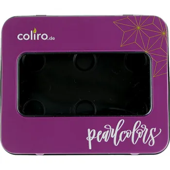 Vodová barva Kovové pouzdro na akvarelové barvy Coliro Pearlcolors - fialové