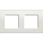 BTicino LivingLight rámeček hranatý 2+2-modulový LNA4802M2BI barva Bílá