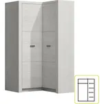 Rohová šatní skříň INFINITY 14 Tempo Kondela