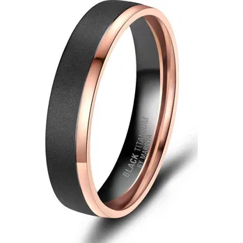 Prsten MARRYA® Snubní prsten BLACK TITANIUM - velikost 60 - BT-06P-60