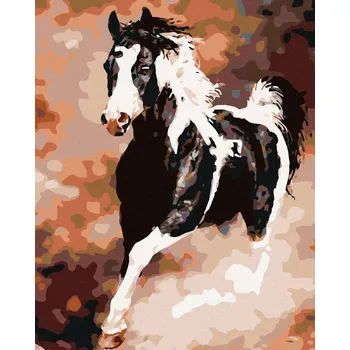 zuty Malování podle čísel - Běžící strakáč, 80x100 cm, vypnuté plátno na rám