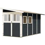 Dřevěný zahradní domek WANDLITZ 181x355 cm Lanitplast