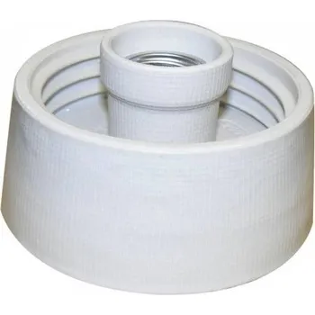 Objímka na žárovku Rovný spodní díl svítidla E27 60W Keramtech