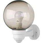 ZOK-S-20/B PARK S zahradní nástěnné svítidlo na zeď se senzorem, bílá - kouřová Panlux