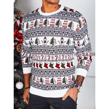 Pánský svetr Pánský klasický svetr WX2166 Barva: Bílá, Velikost: 2XL